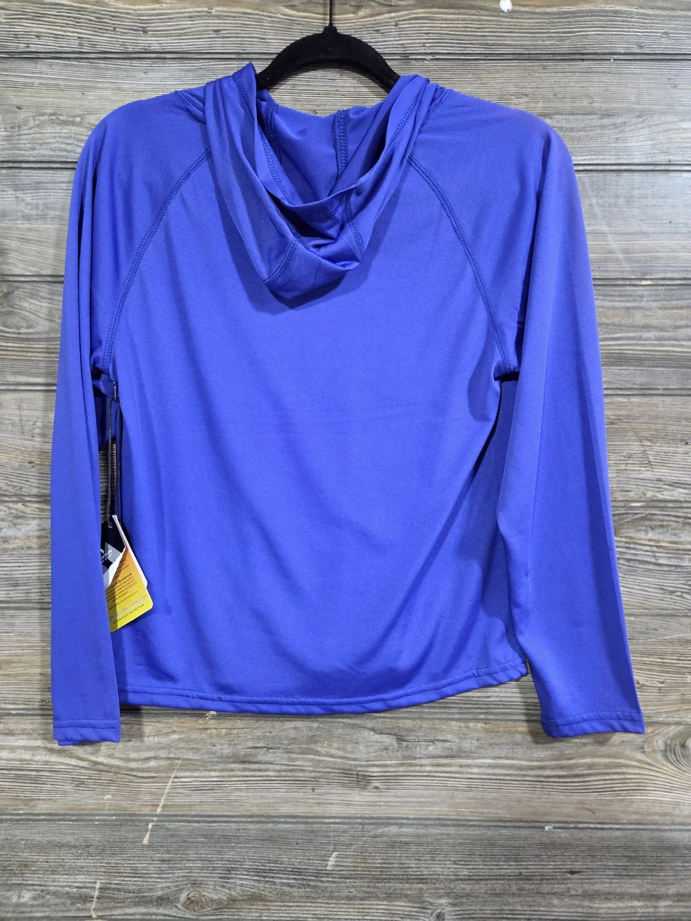 NWT Boy's XL UPF 30+ Performance Hooded Sun Shirt Blue Moisture Wicking